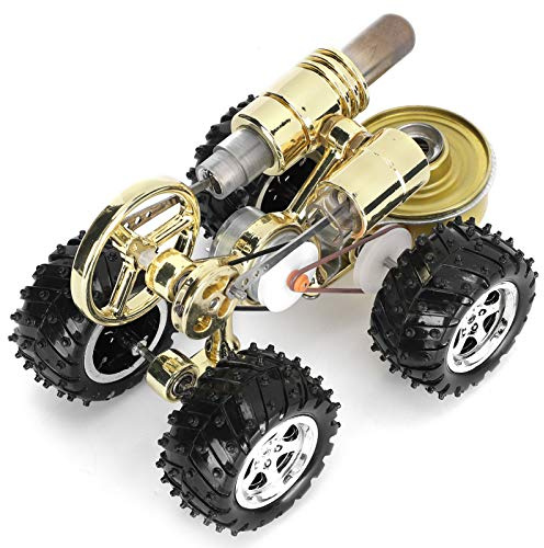 Yctze Moteur de Voiture Miniature Stirling Engine – Jouet d'expérimentation Scientifique Physique pour Enfants et Adultes – Passionnés de Sciences – Assemblé et à Utiliser – Outil d'apprentissage