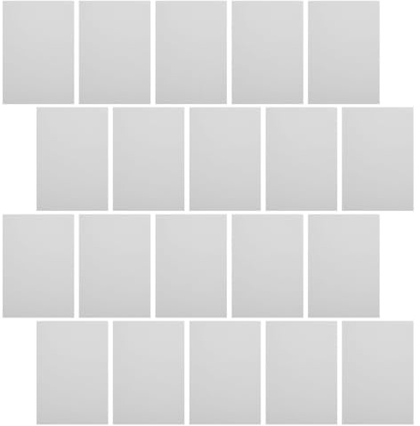 FRCOLOR 50 Feuilles Adhésives pour Puzzle Jigsaw A4 Blanches en Papier | Pose Facile à Décoller et Coller, Assemblage Sûr, Rendu Plat et Lisse pour Home et Office Décor