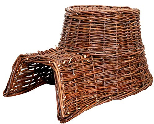 Antikas - Maison pour hérisson – jardin figurines d'animaux, hérisson, rotin, marron.