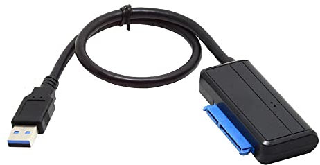 NFHK USB 3.0 to Angled SATA 22 Pin Adapter Cable for 2.5 3.5inch Hard Disk Drive SSD for Desktop Laptop
