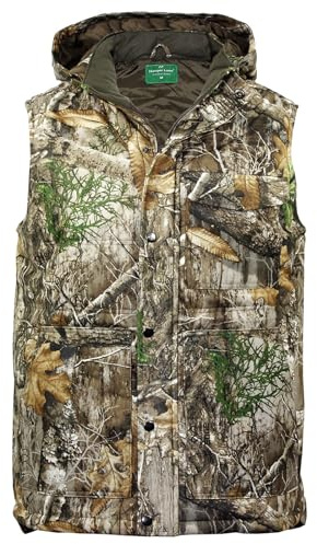 Hanger Lane Men’s Outerwear Gilets Sleeveless Camouflage Body Warmer Multi Pocket Vest for Photography Hunting Hiking Cycling Fishing Shooting Golf Workwear (XXL)
