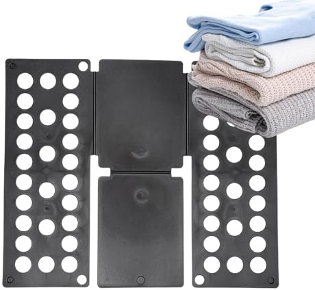 Oldmoom Faltbretter für Wäscheordner, Faltbretter für T-Shirts, Kleidungsordner, Werkzeug zum Falten von Wäschefaltbrettern, ABS-Schnell- und Spaßbrett-Haushaltswerkzeug für Erwachsene und Kinder