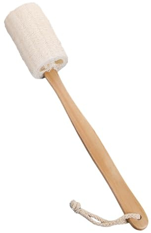 Loofah Back Scrubber with Handles, Bath Brush, Long Handle Shower Brush Sponge Shower Loofah Back Exfoliator for Men Women