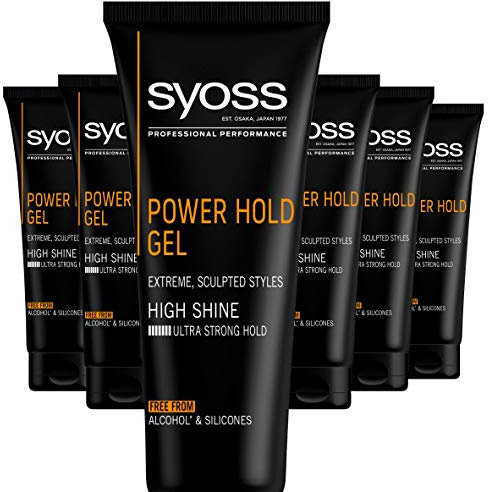 Syoss Men Power Hold Styling Gel 250ml 6 Stück
