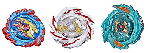 Beyblade Hasbro Burst Surge Speedstorm Tempest Cloud 3-Pack - Abyss Devolos D6,Demise Satomb,and Mirage Helios H6 Battling Game Top Toys