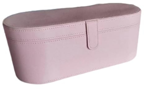 BBTISG Pelle PU Scatola Portaoggetti Per Asciugacapelli, 33,5 x 13,5 x 13cm Custodia Da Viaggio Per Asciugacapelli Per Dyson Supersonic HD01 HD03 Hair Dryer (rosa)
