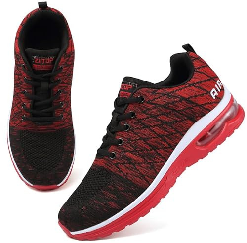 Trainers Mens Running Shoes Air Cushion Sports Shoes Casual Walking Sneakers Fashion Lightweight Breathable Athletic Sneakers Tennis Workout Gym Jogging Trainers