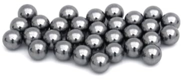 Stahlkugeln 10mm Schleudermunition Softair Kugeln Kaliber 10mm 500/1000 / 2000 Stück Metallkugeln für Katapult Zwille Slingshoot Schleuder in Silber Kugellager Steinschleuder Munition rund (1000)