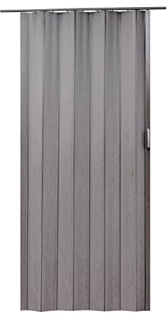 Abifoit Accordion Door, Interior Folding, 36 X 80 Sliding Door, Multifold Bifold Closet Doors with Magnet for Bedrooms,Home,Office(Gray)