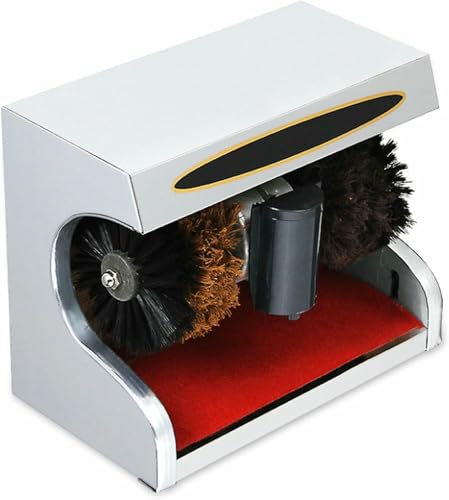 VYUJHNBG Automatic Electric Shoe Polishing Machine, Commercial Shoe Polishing Machine, Automatic Induction Small Shoe Polisher for Home Shop Hotel