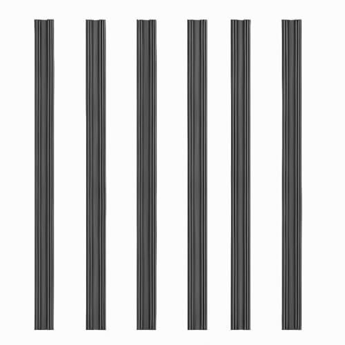 6 PCS 800mm Gomma di Ricambio per Tergicristalli Ricambi Universali per Spazzole Tergicristallo, Strisce di Gomma di Ricambio Ricariche per Spazzole Tergicristallo Universale,Strisce di Gomma Lama