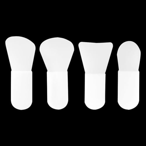 Mini pennello per maschere facciali, 4 pennelli in silicone, per maschere facciali, maschere per gli occhi, siero, maschera per la pulizia o la cura della pelle fai da te