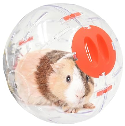 Palline per criceto | Giocattolo silenzioso trasparente per roditori | Forniture per piccoli animali per gioco interno ed esterno per cincillà porcellino d' Furetto Gerbille e attività
