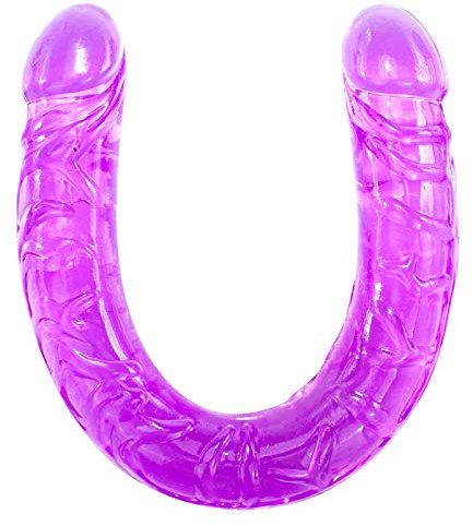 Marietoys Doppeldildo aus Silikon - Doppel-Dildo mit zwei Eicheln - biegsames Sexspielzeug für Frauen und Männer