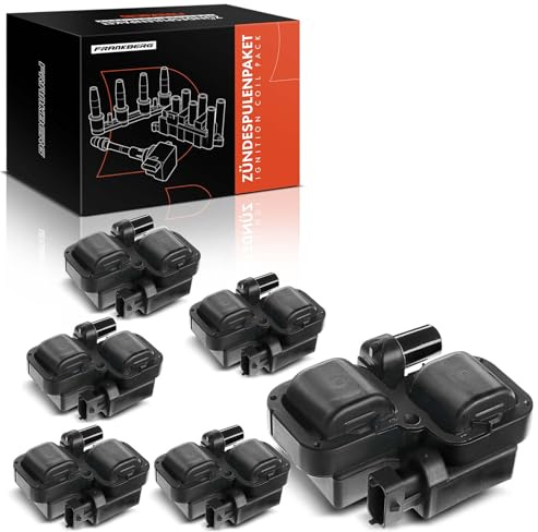 Frankberg 6x Bobine d'Allumage Essence Compatible avec Classe B W245 1.7L Classe A W169 1.7L Classe A W169 1.5L Classe B W245 2.0L Classe G W463 5.4L Remplacer# UF-359