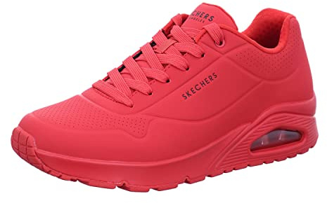 Skechers Uno Stand On Air, Scarpe da ginnastica Uomo, Red Durabuck Mesh, 47.5 EU