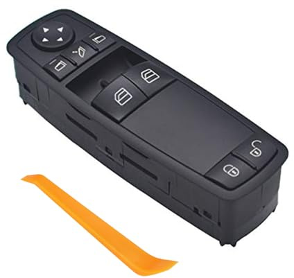ZEALfix Interruttore Alzacristalli Elettrico,Pulsanti Alzavetri Pulsante Interruttori 1698206510 per Mercedes Classe A W169 A160 A180 W245 Replace 1698206810