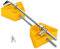 Camco Kleiner Wohnmobil-Radstopper mit Schloss | stabilisiert Ihren Anhänger | kompatibel mit Reifen mit einem Durchmesser von 66 cm bis 76,2 cm und einem Reifenabstand von 3,8 cm bis 9,5 cm (44653)