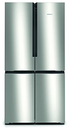 Siemens KF96NVPEAG French Door Fridge Freezer with noFrost, multiAirflow, hyperFresh,superCooling & superFreezing function, holidayMode, 183x91cm, Silver, iQ300, Freestanding