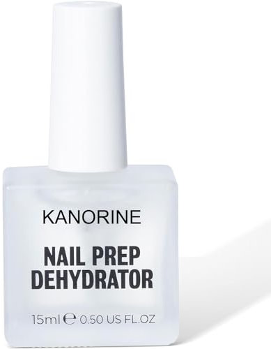 Kanorine Nail Dehydrator, 15 ml Acid Free Nail Prep Dehydrator for Press Ons/Acrylic Nails/Gel Nail Polish, Primer Bonder