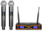 Depusheng MXR42 Wireless Microphone System,2 Dual Channel Professional Cardioid Dynamic Handheld Microphone Mic System Karaoke,for Singing, Karaoke, Church, DJ