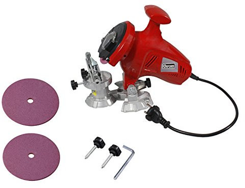 Affilacatene/affilacatena/affila catene per motosega ed elettrosega 150W con 2 dischi di ricambio