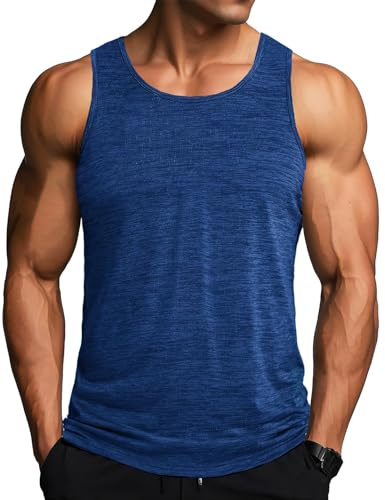 MAGCOMSEN Camiseta Tirantes Hombre Running Entrenamiento Deportiva Ropa Gimnasio Chaleco Secado Rápido Camiseta sin Mangas para Hombre