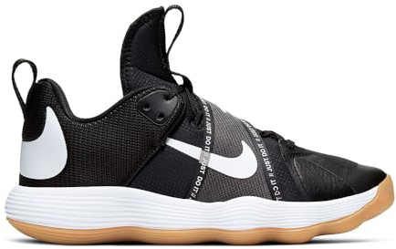 Nike React Hyperset Unisex Volleyball Shoes Black/White 6 MENS/7.5 WOMENS