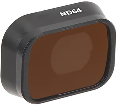 Kit de Filtro de Lente de Cámara de Filtro Polarizador ND para Mini 3 Pro RC Drone, Filtro de Cámara de Revestimiento Multicapa de Vidrio óptico para Mini 3 Pro RC Drone(ND64)