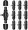 Jadeshay Gartenbewässerung Barbed Anschluss, 10 Stück Gardena T Stück Schlauchverbinder 16 mm bis 4/7 Gartenverriegelung mit Widerhaken for PE-Schlauch, Gartenbewässerung