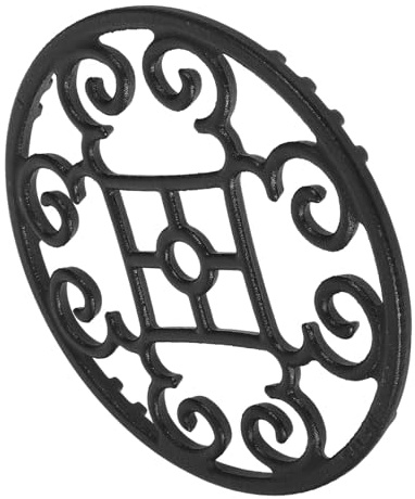 NOLITOY Cast Iron Wok Ring Gas Stove Rack Round Pot Support Trivet Heat-resistant Heavy-duty Iron Stove Top Grill for Saucepan Pan Holder Cooking Stability