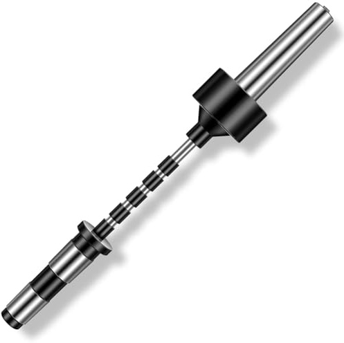 BOFRHME Husillo de Pluma de 2MT para Torno de Madera, Herramienta Rotativa de Pluma con Protector de Husillo y 5 Bujes, Kit de Barril de Pluma Rotativa de Madera
