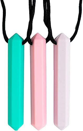 Tilcare Chew Chew Sensory Kauen Halskette - Am besten für Kinder oder Erwachsene, die gerne beißen oder Autismus haben - Langlebiges und starkes Silikon-Kauspielzeug - Kaukette für Jungen und Mädchen