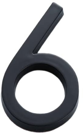 SPORTARC Numéro de maison moderne 3D, adhésif brillant, numéro d'adresse de maison, plaque de porte, panneau d'extérieur, numéro de chambre d'hôtel, noir