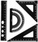 4 Stück Lineal-Set aus Aluminiumlegierung Winkelmesser Dreieck Architekten Lineal Set Mathematik Geometrie Werkzeug Skala Lineal Set für Schüler Lehrer Ingenieure und Zeichner(Schwarz)