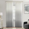 Central Park Ombre-Plissee-Vorhänge, halbtransparent, Viskose-Mischgewebe, Fenstervorhang, Farbverlauf, Behandlungssets für Wohnzimmer, Schlafzimmer, 101,6 x 244,4 x 5,1 cm, Cremeweiß bis Grau