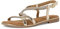 MARCO TOZZI Damen Sandalen mit Absatz Glitzer aus Leder, Gold (Gold Comb), 41 EU