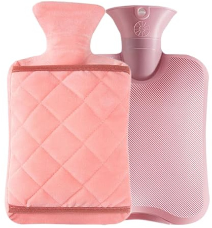 Sac Chauffant D'hiver – Pochette En Polaire Tricotée, Récipient D'eau Chaude Rechargeable, Bouchon À Vis Anti-fuite, Outil De Soulagement Des Crampes Menstruelles, Chauffe-pieds De Lit Confortable | P