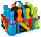 Idena 40116 - Kegelspiel Set XXL, Bowling für Kinder, 10 Kegel aus Kunststoff und 2 Kugeln, für zu Hause oder im Garten, ca. 20 x 20 x 30 cm