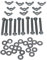 10 Pack Screw Bolts M6 x 50mm, Washers & Wing Nuts, Zinc Plated Threaded Design, Wing Nuts & Hexagonal Bolts for DIY Projects, Industry Mechanical Work, Secure Fastening of Workpieces
