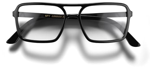 LONDON MOLE® Spy Lunettes de lecture | Liseurs de style pilote en forme carrée et sympa | Unisex féminin masculin | Charnières à ressort