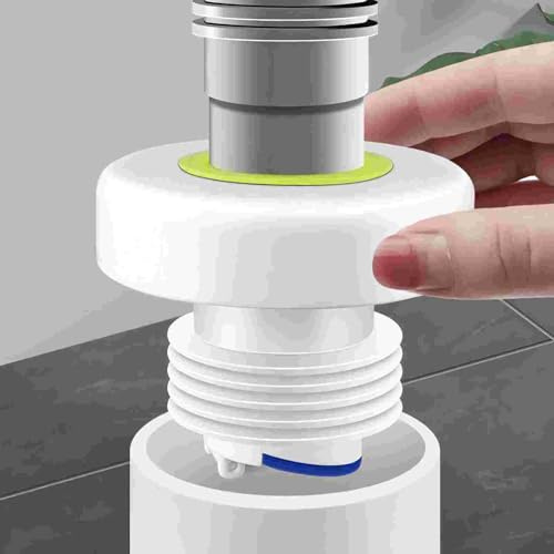 DAZZLEEX Conector de tubería de desagüe de lavadora, tapa de tubo de lavadora, sello de manguera de alcantarillado, tubo para baño, lavadora, cocina