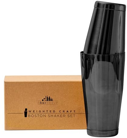 A Bar Above Professional Boston Shakers Set, 18oz and 28oz, Weighted Cocktail Shaker Set, for Bartenders, Pro Bar Shaker, Made from Premium Stainless Steel 304