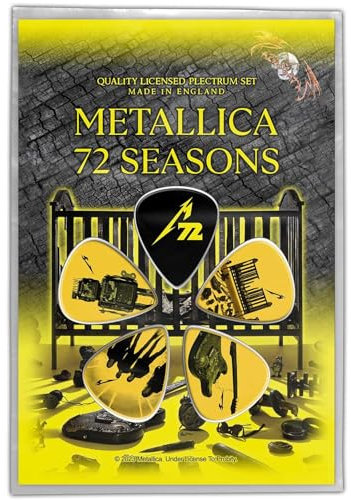 METALLICA PLEKTRUMSET GUITAR PICK SET # 3-72 SEASONS 5 STÜCK PLEK PLEKTRUM
