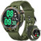 bomow Smartwatch Herren mit Telefonfunktion 1.43'' AMOLED Runde Touchscreen Always on Display Langer Akku Fitness Tracker IP68 Wasserdicht Blutdruck/Herzfrequenz/Spo2 Uhren Herren für iOS Android
