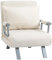 HOMCOM Schlafsofa Schlafcouch mit Verstellbarer Rückenlehne, Wurfkissen, Sofa mit Schlaffunktion, Samtoptik, Armlehne, Gästebett, Klappsessel für Wohnzimmer, Schlafzimmer, Cremeweiß