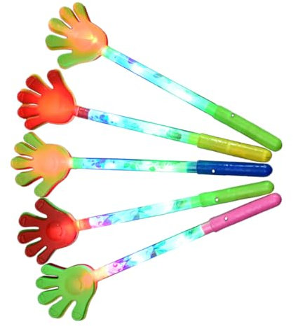 BESPORTBLE 5stücke Leuchtender Fünf-Finger-klatscher Requisite Jubel-Tools Handklatscher Kinderspielzeug Für Geburtstage Sportspiele Hochzeiten Karneval Feiertagspartys