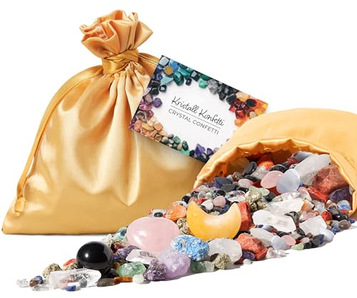 Coriandoli di cristallo PURAJA | Mix magico di pietre preziose | Coriandoli colorati di pietre preziose | Mix magico di cristalli