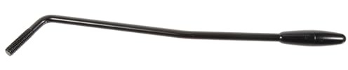 Homoyoyo Barra de Vibrato de Trémolo Metálica Negra para Guitarra Eléctrica Punta de Plástico y Rosca de 6mm, Accesorio para Performance y Protección
