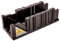 TOPEX Gehrungslade Gehrungsblock 250 x 65 x 60 mm Kunststoff, zum Schneiden von Holzwinkeln, 22.5°/45°/90° Schnittwinkel, Gehrungssäge mit Führung
